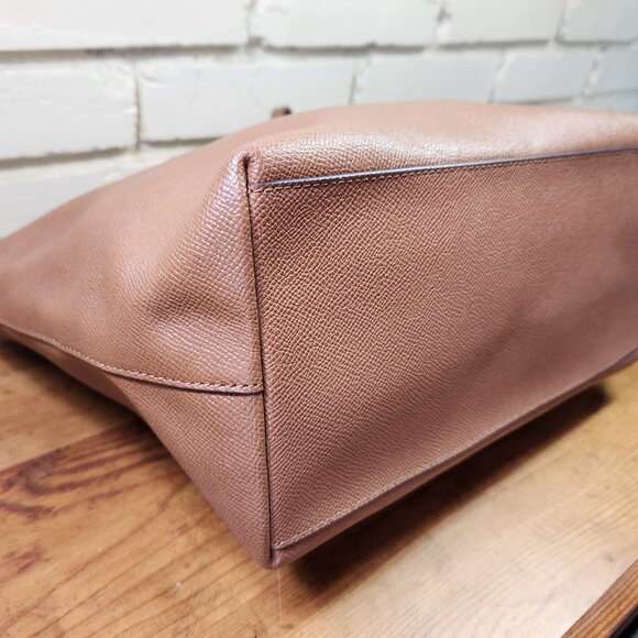 Euc Coach City Zip Top Brown Leather Shoulder Bag w/Wallet Purse - Picture 10 of 16